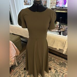 Calvin Klein Long Sleeve Olive Dress